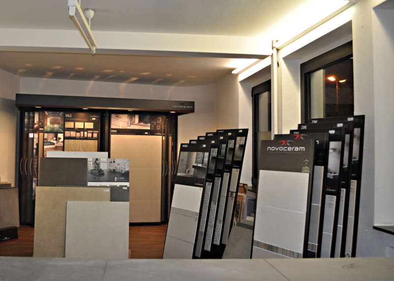 Novoceram Muster in Ausstellung MB Fliesenwelt Haibach